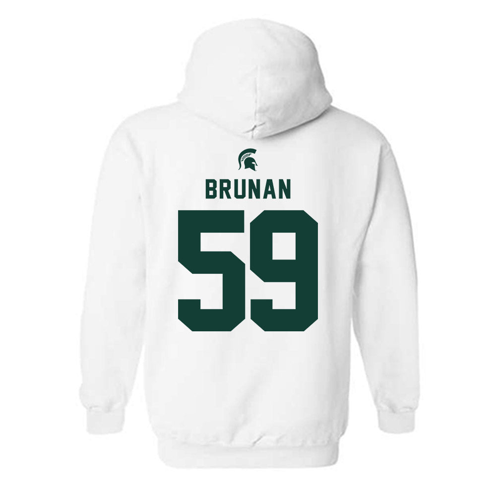 Michigan State - NCAA Football : Kyler Brunan - Classic Shersey Hooded Sweatshirt-1