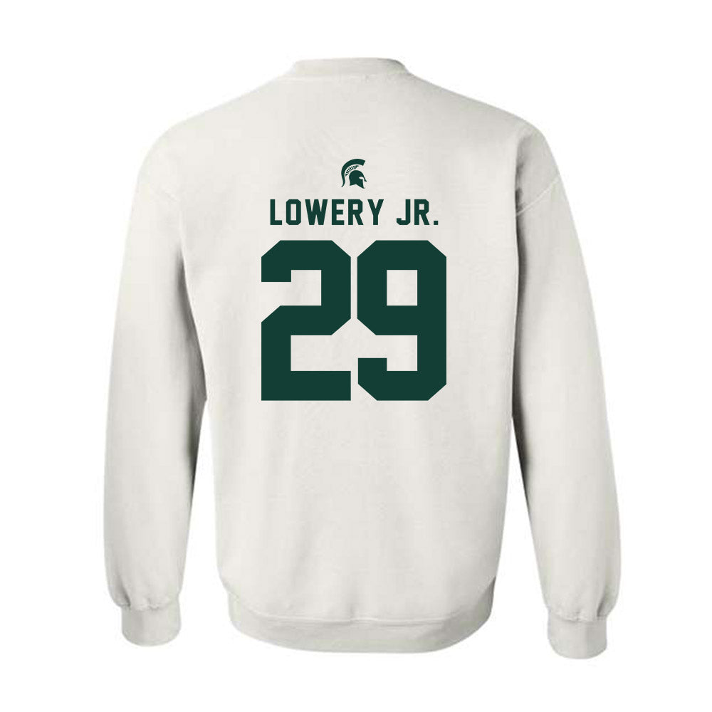 Michigan State - NCAA Football : Marqui Lowery Jr. - Classic Shersey Crewneck Sweatshirt-1