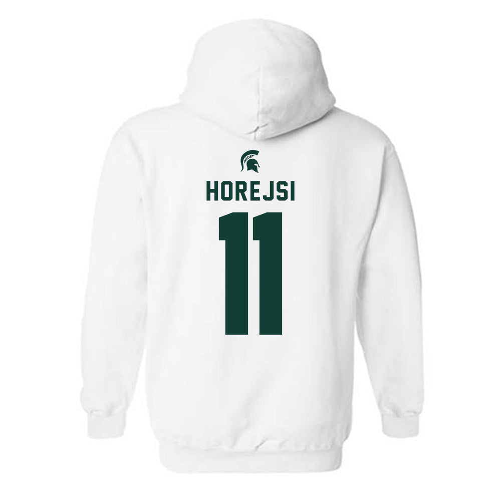 Michigan State - NCAA Women's Volleyball : Avery Horejsi - Classic Shersey Hooded Sweatshirt-1