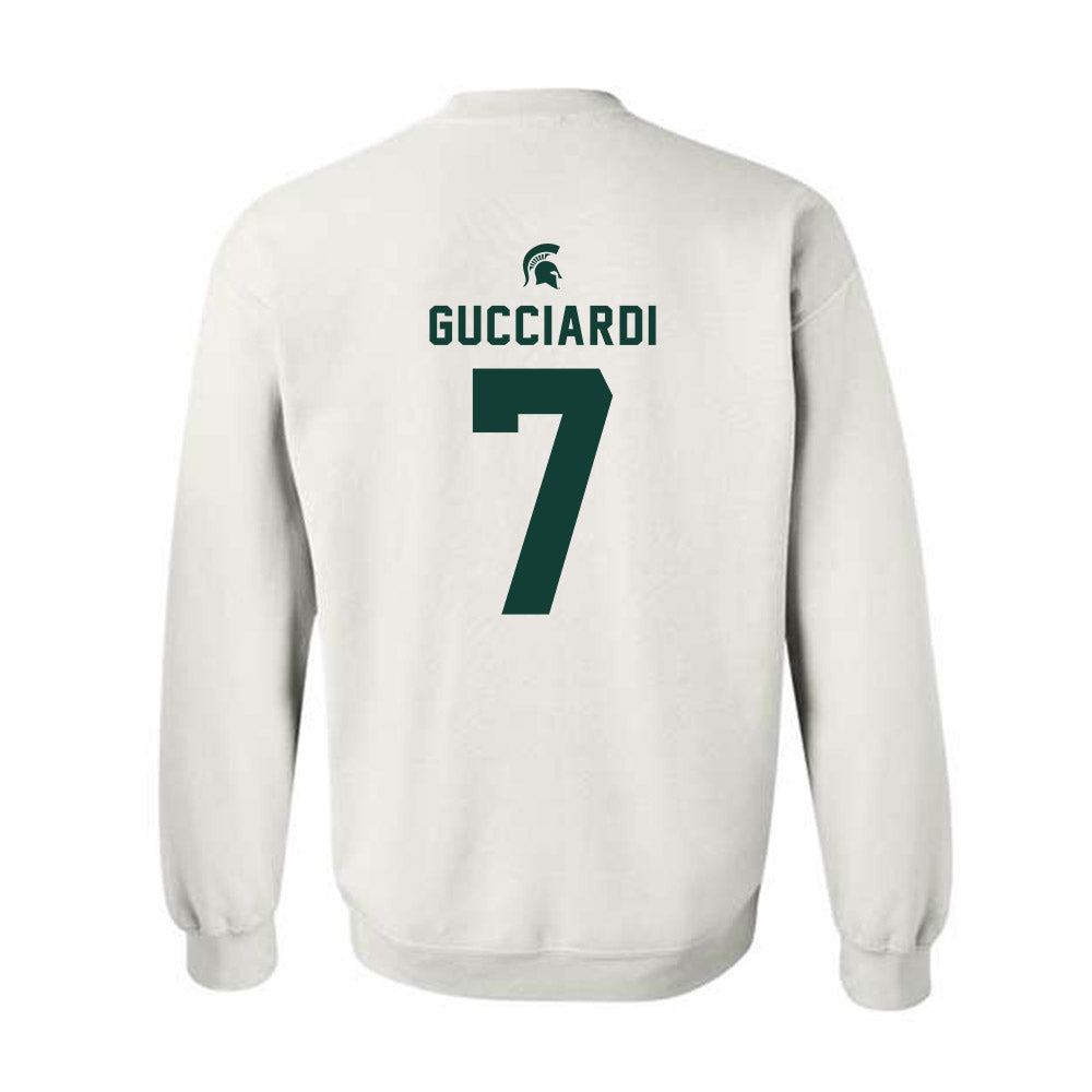 Michigan State - NCAA Men's Ice Hockey : David Gucciardi - Classic Shersey Crewneck Sweatshirt-1