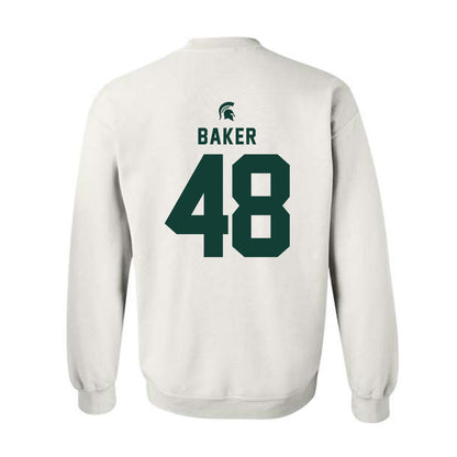 Michigan State - NCAA Football : Charlie Baker - Classic Shersey Crewneck Sweatshirt-1