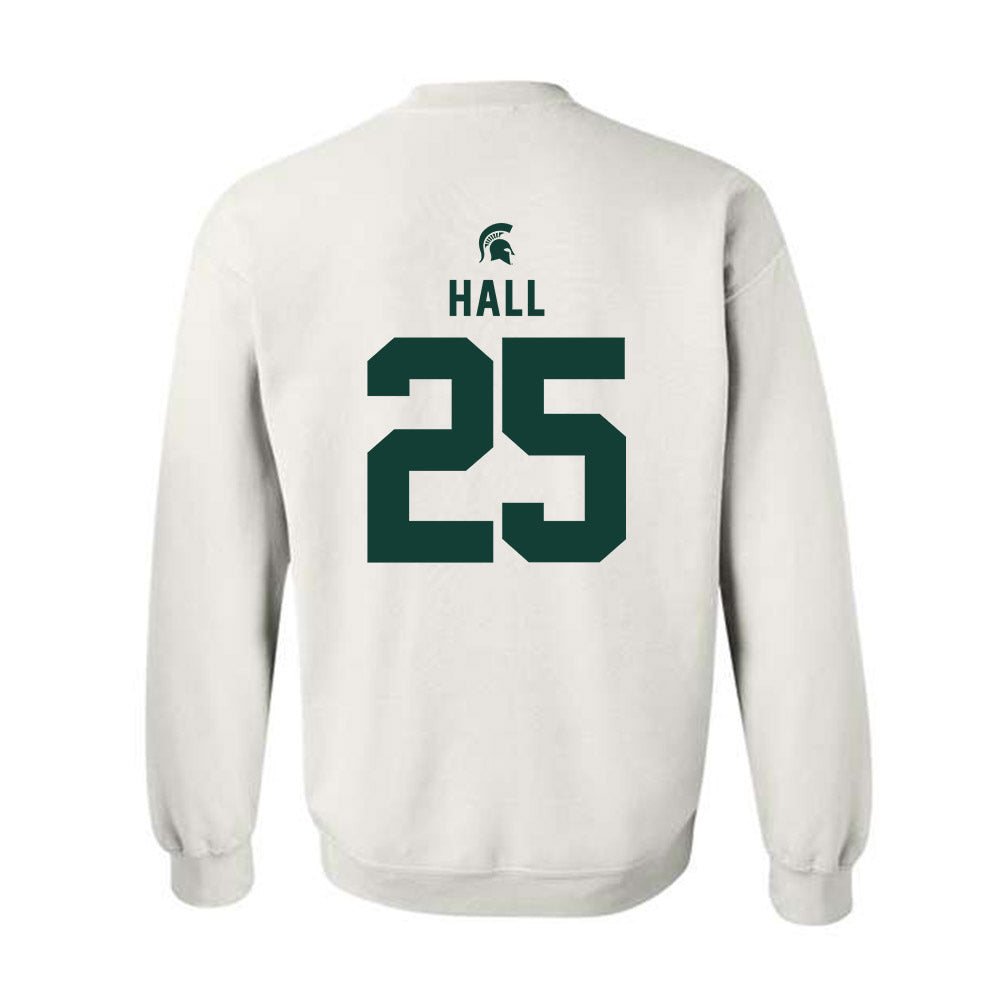 Michigan State - NCAA Men's Basketball : Malik Hall - Classic Shersey Crewneck Sweatshirt-1