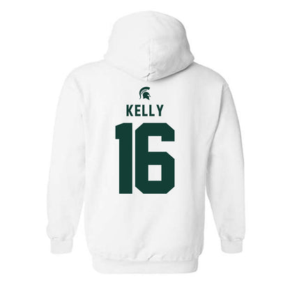 Michigan State - NCAA Women's Volleyball : Grace Kelly - Classic Shersey Hooded Sweatshirt-1