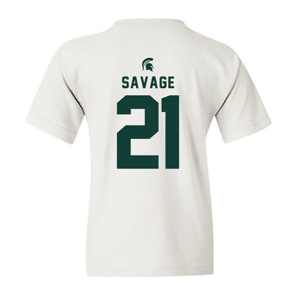 Michigan State - NCAA Men's Ice Hockey : Red Savage - Classic Shersey Youth T-Shirt-1