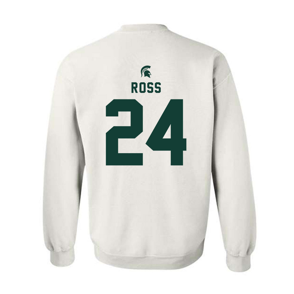 Michigan State - NCAA Women's Basketball : Lauren Ross - Classic Shersey Crewneck Sweatshirt-1