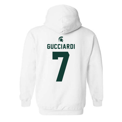 Michigan State - NCAA Men's Ice Hockey : David Gucciardi - Classic Shersey Hooded Sweatshirt-1