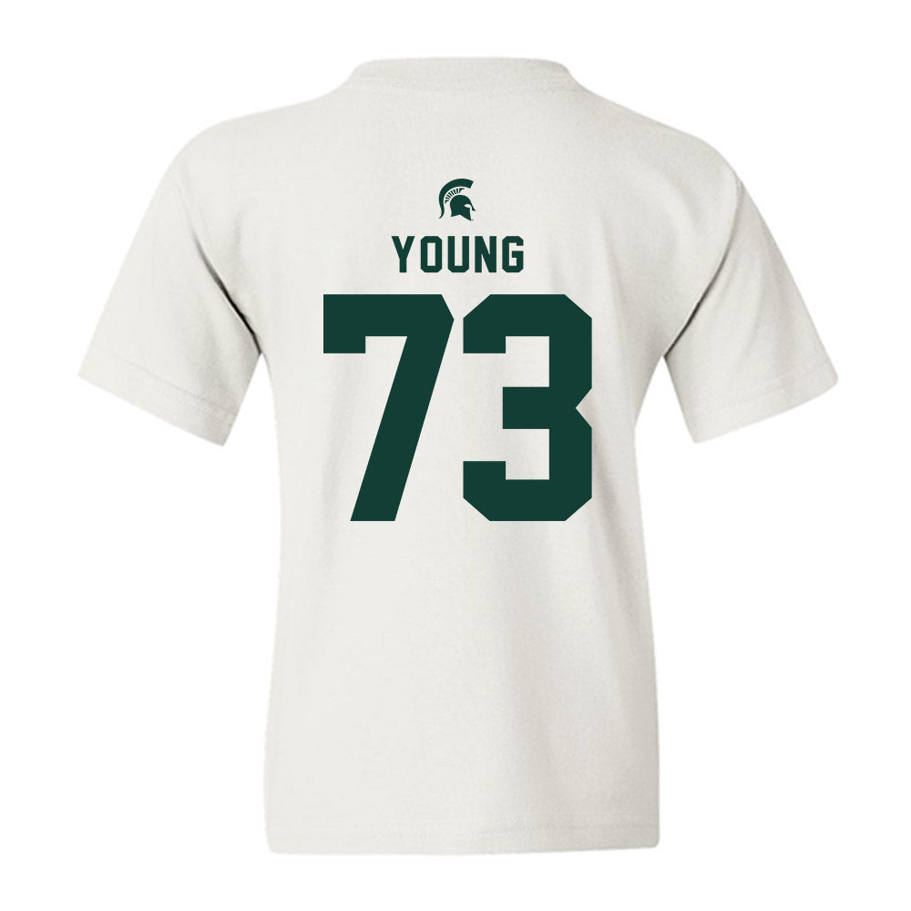 Michigan State - NCAA Football : Rustin Young - Classic Shersey Youth T-Shirt-1