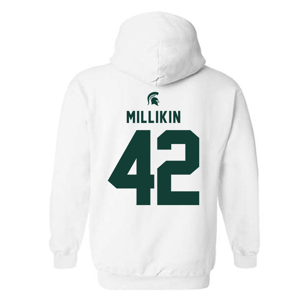 Michigan State - NCAA Football : David Millikin - Classic Shersey Hooded Sweatshirt-1