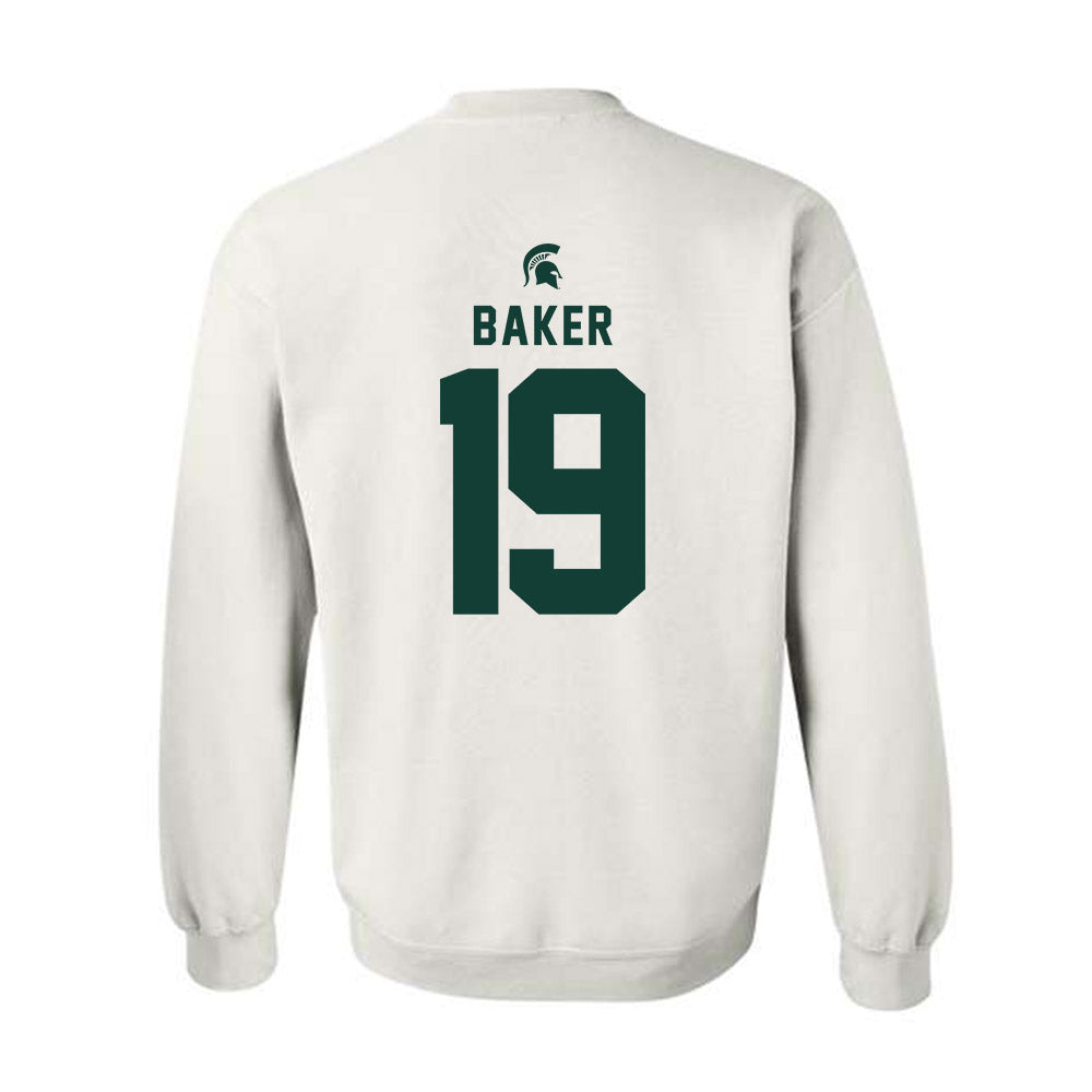 Michigan State - NCAA Men's Ice Hockey : Austin Baker - Classic Shersey Crewneck Sweatshirt-1