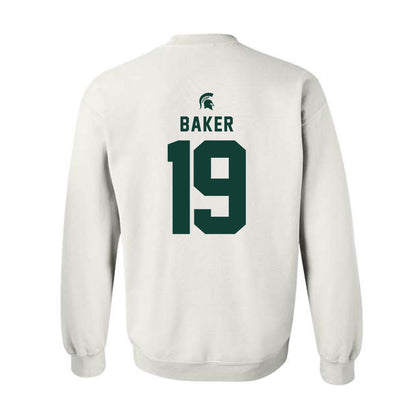 Michigan State - NCAA Men's Ice Hockey : Austin Baker - Classic Shersey Crewneck Sweatshirt-1