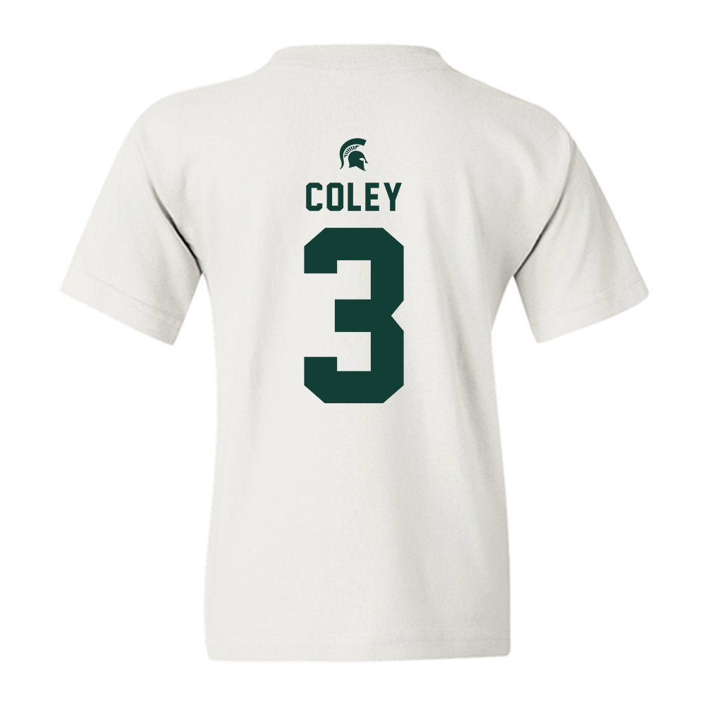 Michigan State - NCAA Football : Caleb Coley - Classic Shersey Youth T-Shirt-1