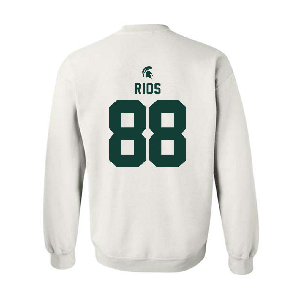 Michigan State - NCAA Football : Kai Rios - Classic Shersey Crewneck Sweatshirt-1