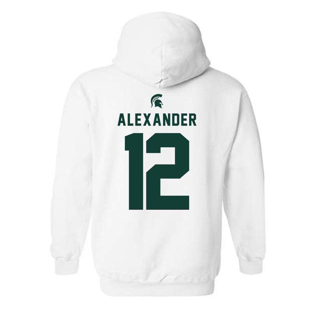 Michigan State - NCAA Women's Basketball : Isa Alexander - Classic Shersey Hooded Sweatshirt-1