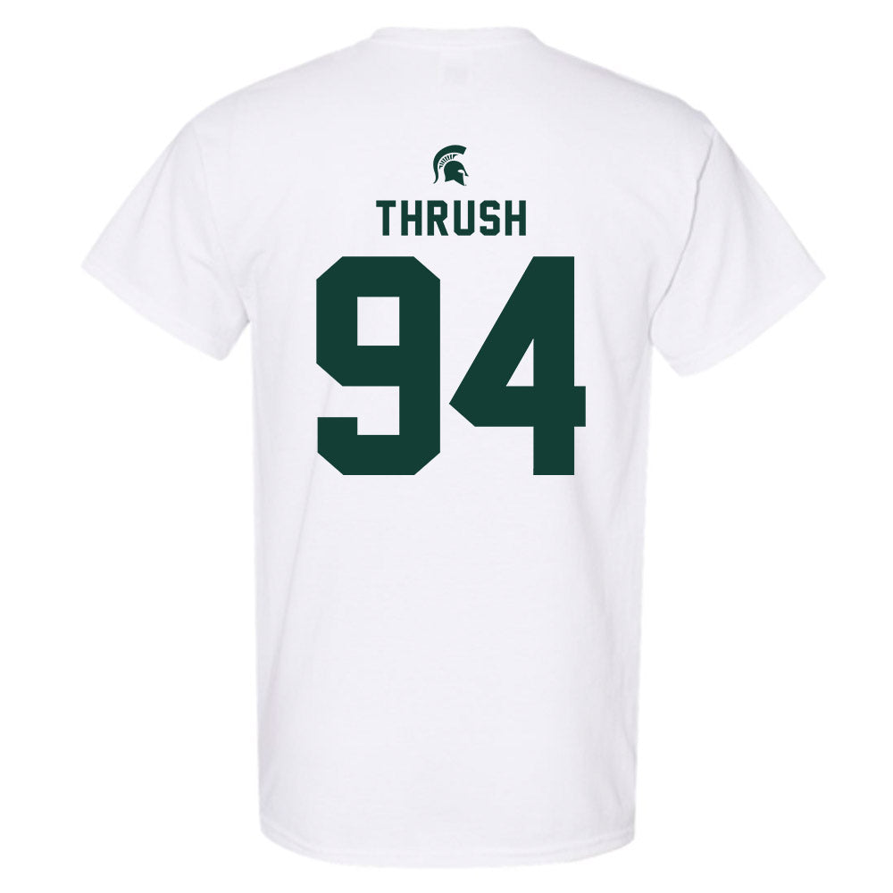 Michigan State - NCAA Football : Cal Thrush - Classic Shersey T-Shirt-1