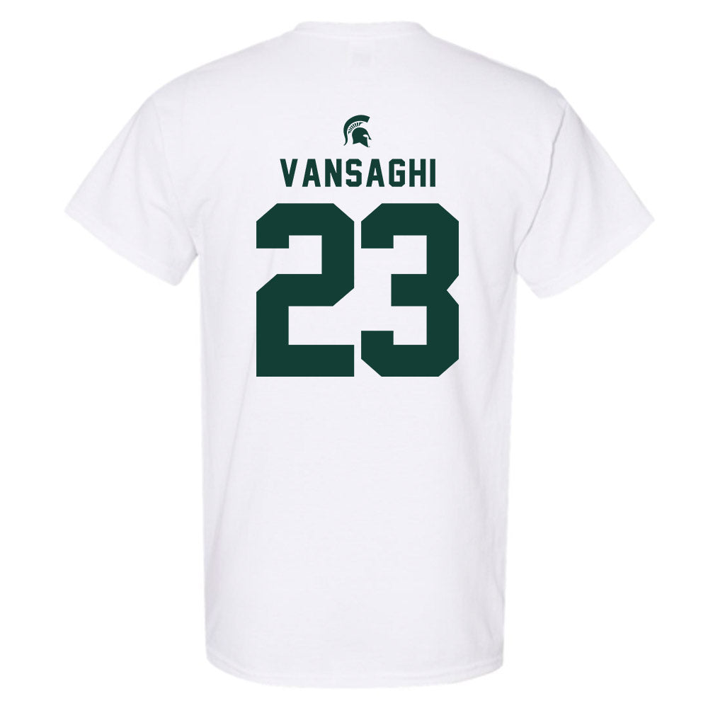 Michigan State - NCAA Men's Ice Hockey : Shane Vansaghi - Classic Shersey T-Shirt-1