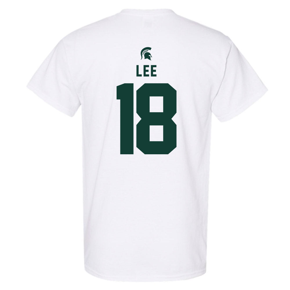 Michigan State - NCAA Men's Ice Hockey : Ryker Lee - Classic Shersey T-Shirt-1