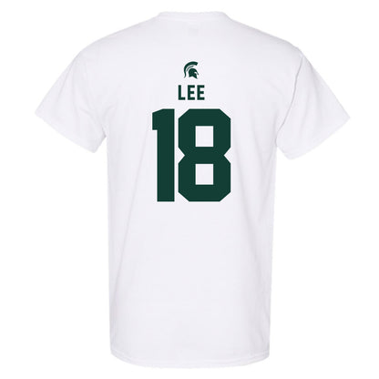 Michigan State - NCAA Men's Ice Hockey : Ryker Lee - Classic Shersey T-Shirt-1