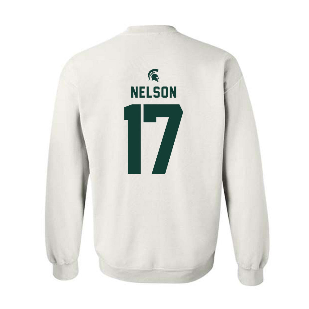 Michigan State - NCAA Men's Ice Hockey : Kaden Nelson - Classic Shersey Crewneck Sweatshirt-1