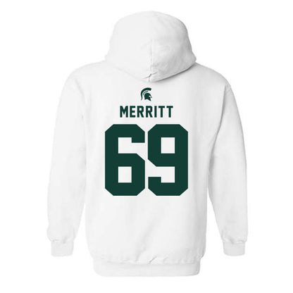 Michigan State - NCAA Football : Jacob Merritt - Classic Shersey Hooded Sweatshirt-1