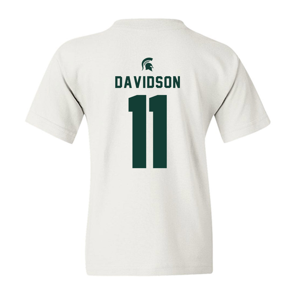 Michigan State - NCAA Men's Ice Hockey : Jeremy Davidson - Classic Shersey Youth T-Shirt-1