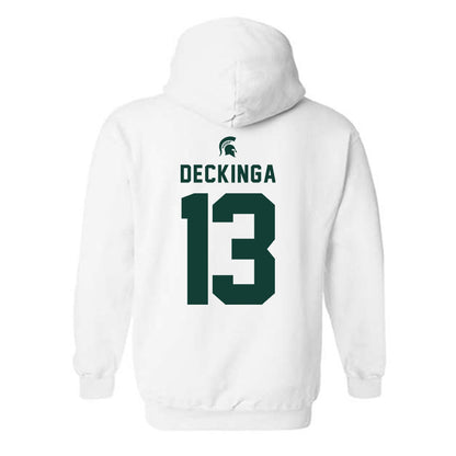 Michigan State - NCAA Baseball : CJ Deckinga - Classic Shersey Hooded Sweatshirt-1