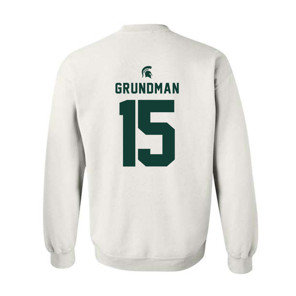 Michigan State - NCAA Baseball : Gannon Grundman - Classic Shersey Crewneck Sweatshirt-1