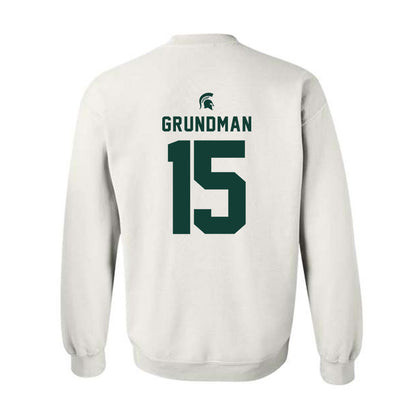 Michigan State - NCAA Baseball : Gannon Grundman - Classic Shersey Crewneck Sweatshirt-1
