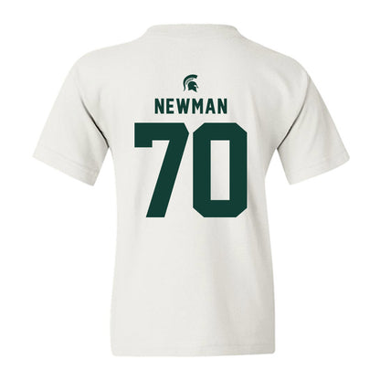 Michigan State - NCAA Football : Luke Newman - Classic Shersey Youth T-Shirt-1