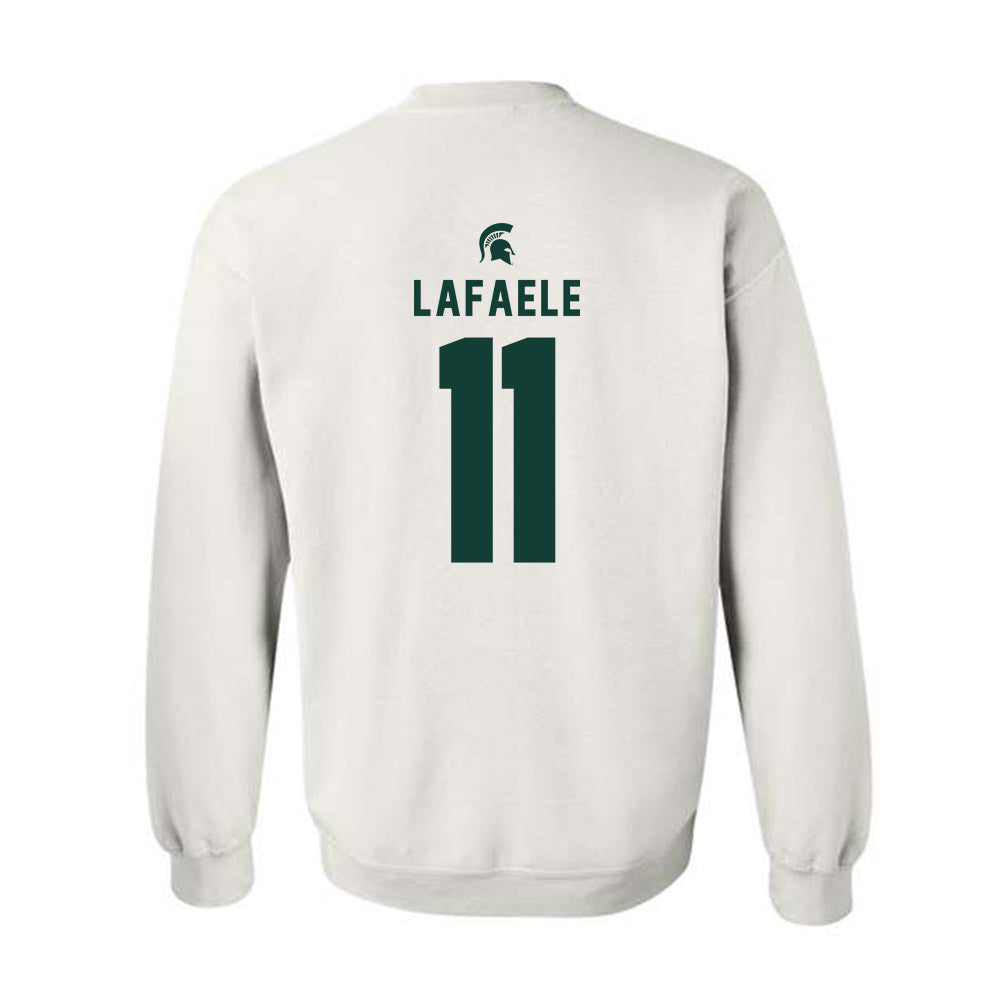 Michigan State - NCAA Football : Anelu Lafaele - Classic Shersey Crewneck Sweatshirt-1