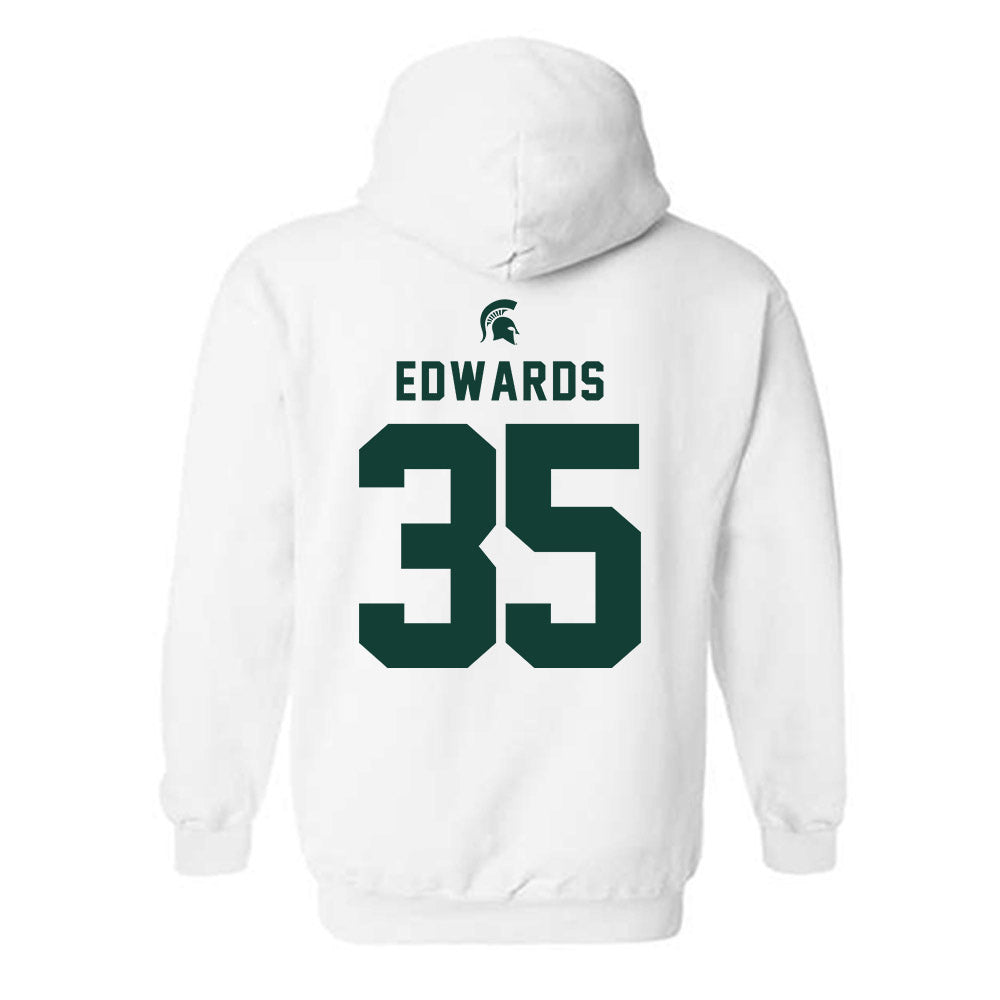 Michigan State - NCAA Football : Samuel Edwards - Classic Shersey Hooded Sweatshirt-1