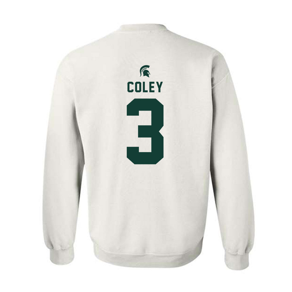 Michigan State - NCAA Football : Caleb Coley - Classic Shersey Crewneck Sweatshirt-1