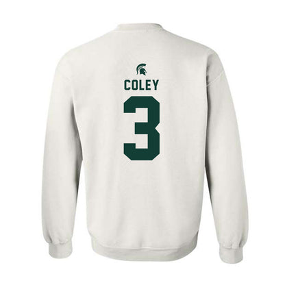 Michigan State - NCAA Football : Caleb Coley - Classic Shersey Crewneck Sweatshirt-1