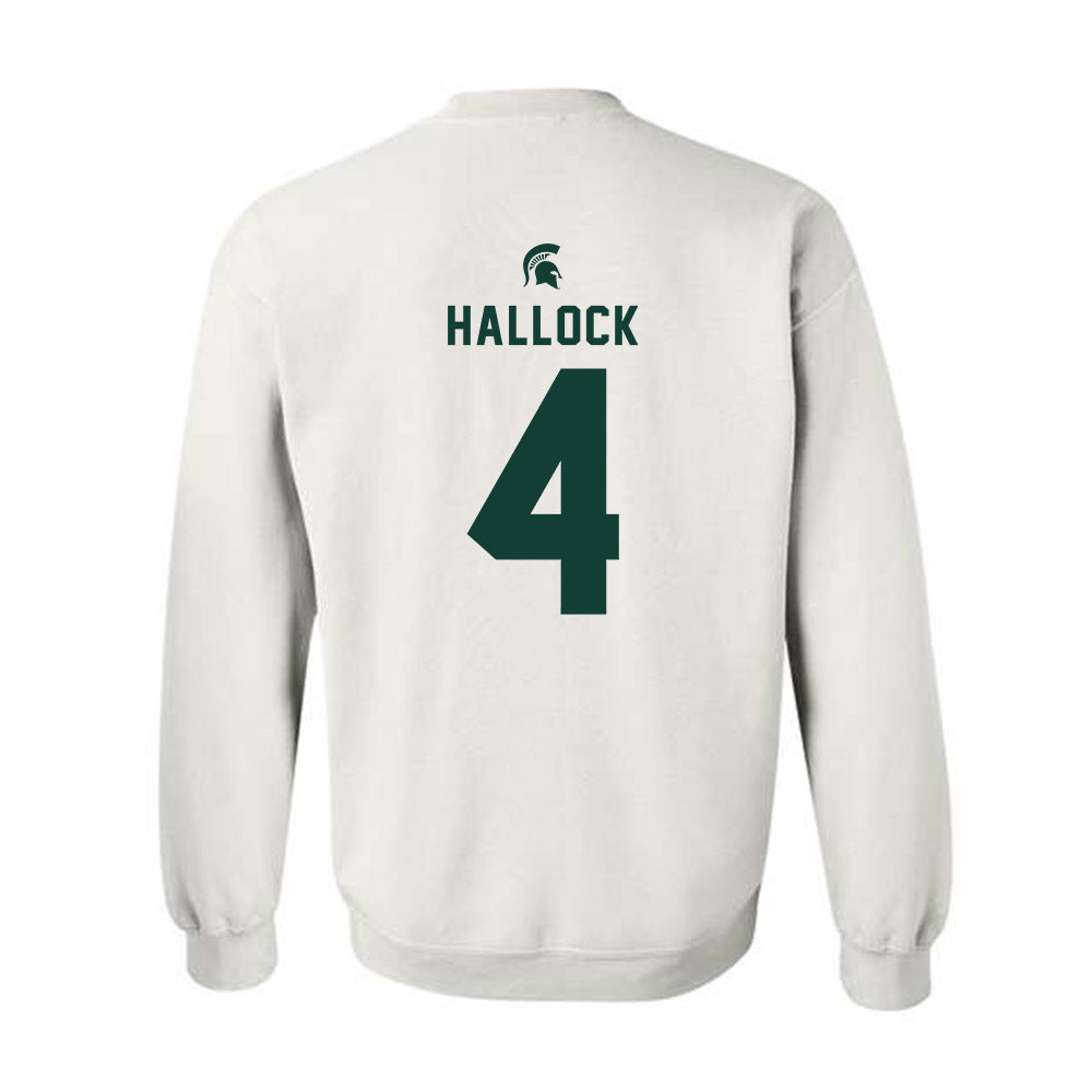 Michigan State - NCAA Women's Basketball : Theryn Hallock - Classic Shersey Crewneck Sweatshirt-1