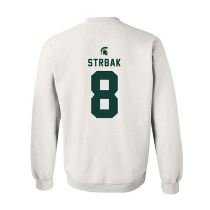 Michigan State - NCAA Men's Ice Hockey : Maxim Strbak - Classic Shersey Crewneck Sweatshirt-1