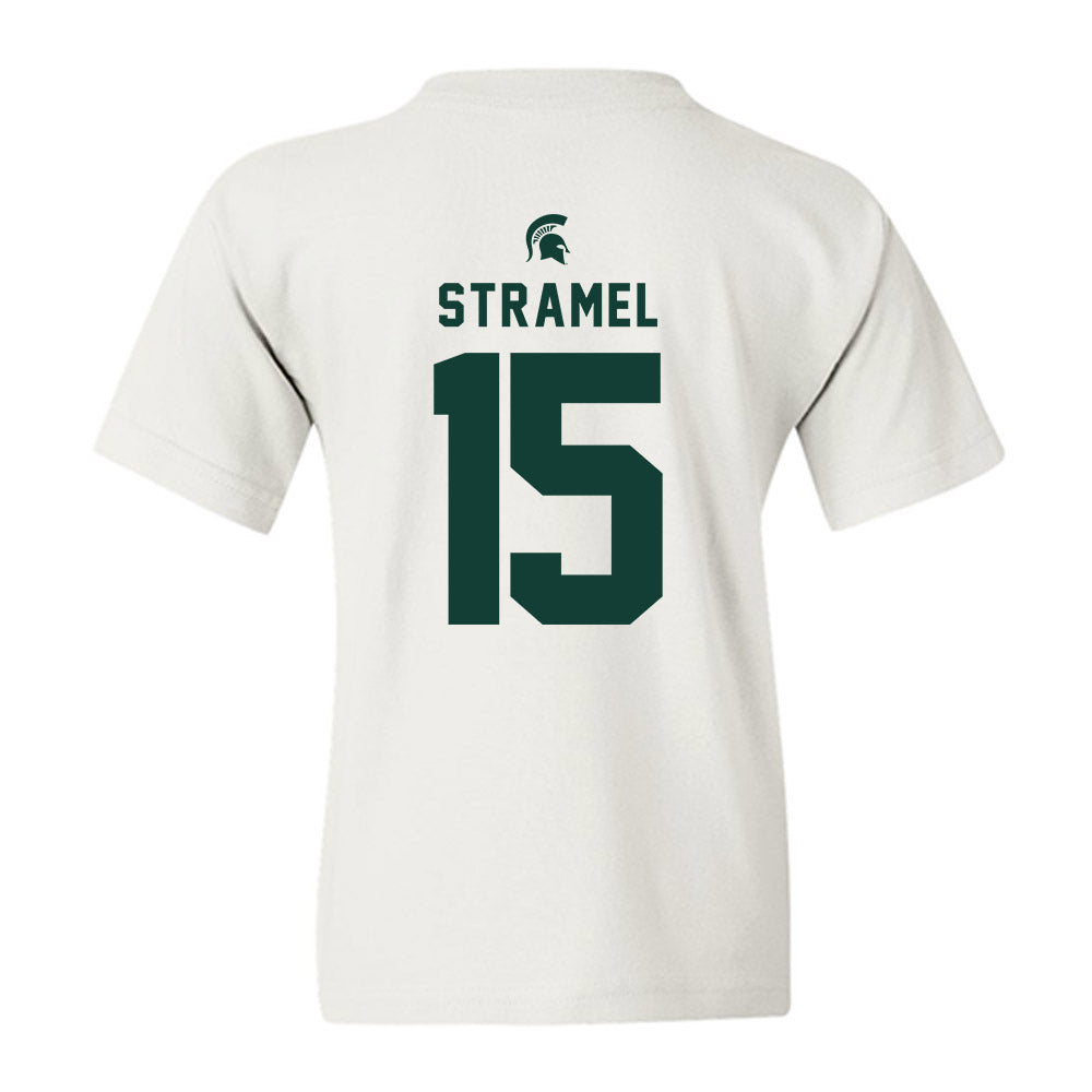 Michigan State - NCAA Men's Ice Hockey : Charlie Stramel - Classic Shersey Youth T-Shirt-1