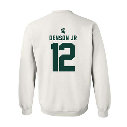 Michigan State - NCAA Football : Justin Denson Jr - Classic Shersey Crewneck Sweatshirt-1
