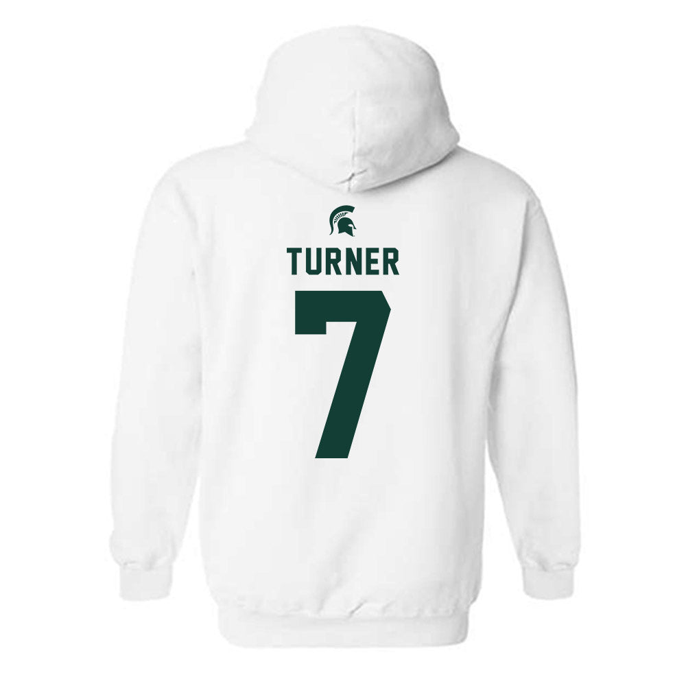 Michigan State - NCAA Football : Jordan Turner - Classic Shersey Hooded Sweatshirt-1