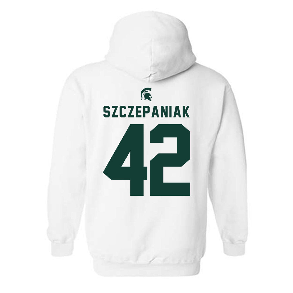 Michigan State - NCAA Baseball : Ryan Szczepaniak - Classic Shersey Hooded Sweatshirt-1