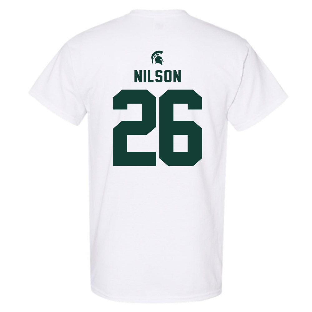 Michigan State - NCAA Men's Ice Hockey : Eric Nilson - Classic Shersey T-Shirt-1