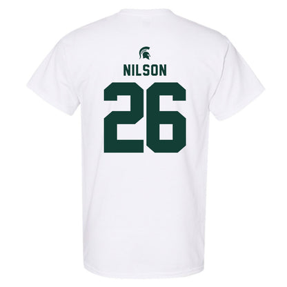 Michigan State - NCAA Men's Ice Hockey : Eric Nilson - Classic Shersey T-Shirt-1