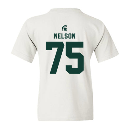 Michigan State - NCAA Football : Ben Nelson - Classic Shersey Youth T-Shirt-1