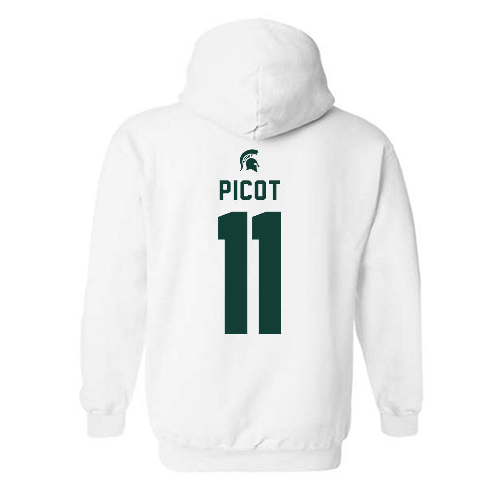 Michigan State - NCAA Baseball : Parker Picot - Classic Shersey Hooded Sweatshirt-1