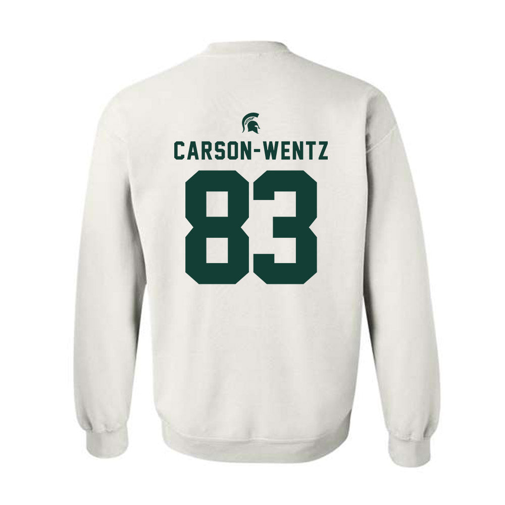 Michigan State - NCAA Football : Jack Carson-wentz - Classic Shersey Crewneck Sweatshirt-1