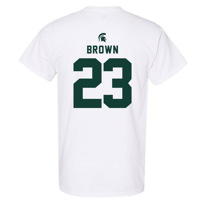 Michigan State - NCAA Women's Basketball : Jalyn Brown - Classic Shersey T-Shirt-1