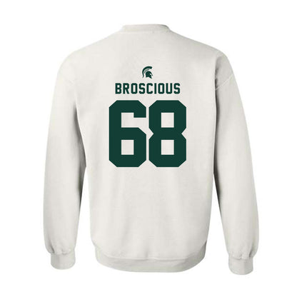 Michigan State - NCAA Football : Gavin Broscious - Classic Shersey Crewneck Sweatshirt-1