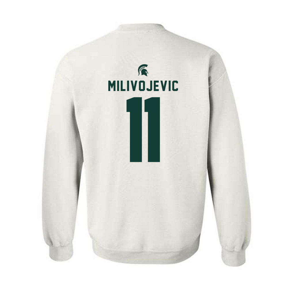 Michigan State - NCAA Football : Alessio Milivojevic - Classic Shersey Crewneck Sweatshirt-1