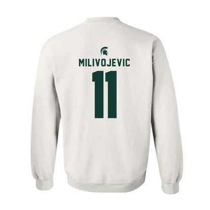 Michigan State - NCAA Football : Alessio Milivojevic - Classic Shersey Crewneck Sweatshirt-1