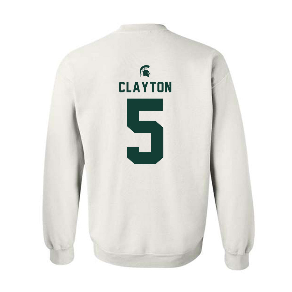 Michigan State - NCAA Women's Volleyball : Ky Clayton - Classic Shersey Crewneck Sweatshirt-1