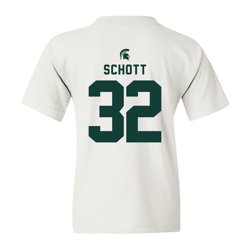 Michigan State - NCAA Football : James Schott - Classic Shersey Youth T-Shirt-1