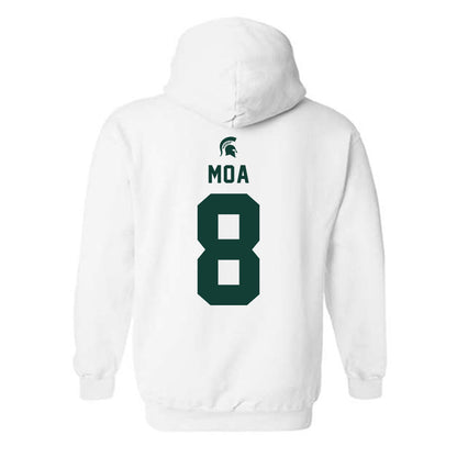Michigan State - NCAA Football : Aisea Moa - Classic Shersey Hooded Sweatshirt-1